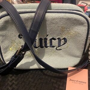 Juicy Couture Two tone Blue Crossbody Bag nwt